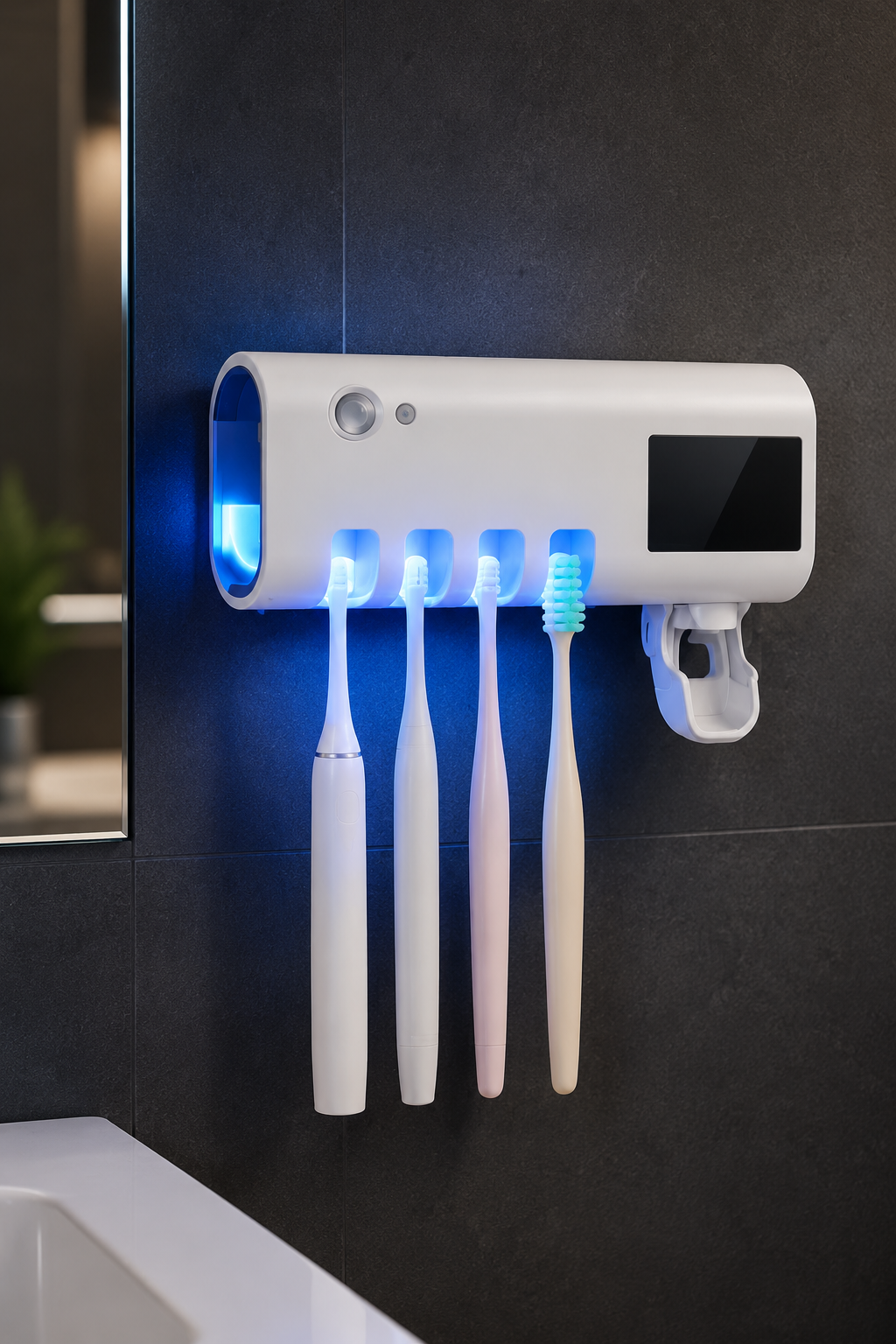 PORTA CEPILLOS ESTERILIZADOR UV SOLAR